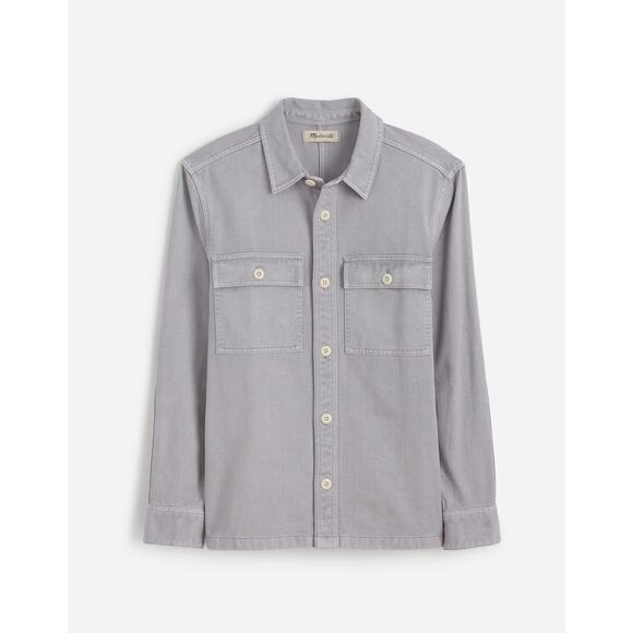 NWT Madewell Garment-Dyed Straight-Hem Work Shirt mens size M - Picture 4 of 7